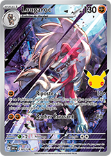 Carte illustration rare Zorua 30e Anniversaire