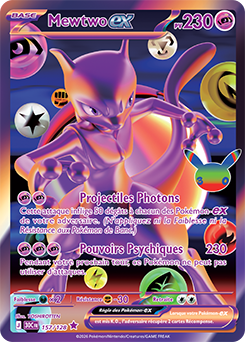 Carte futuriste rare Mew 30e Anniversaire JCC Pokémon par YOSHIROTTEN