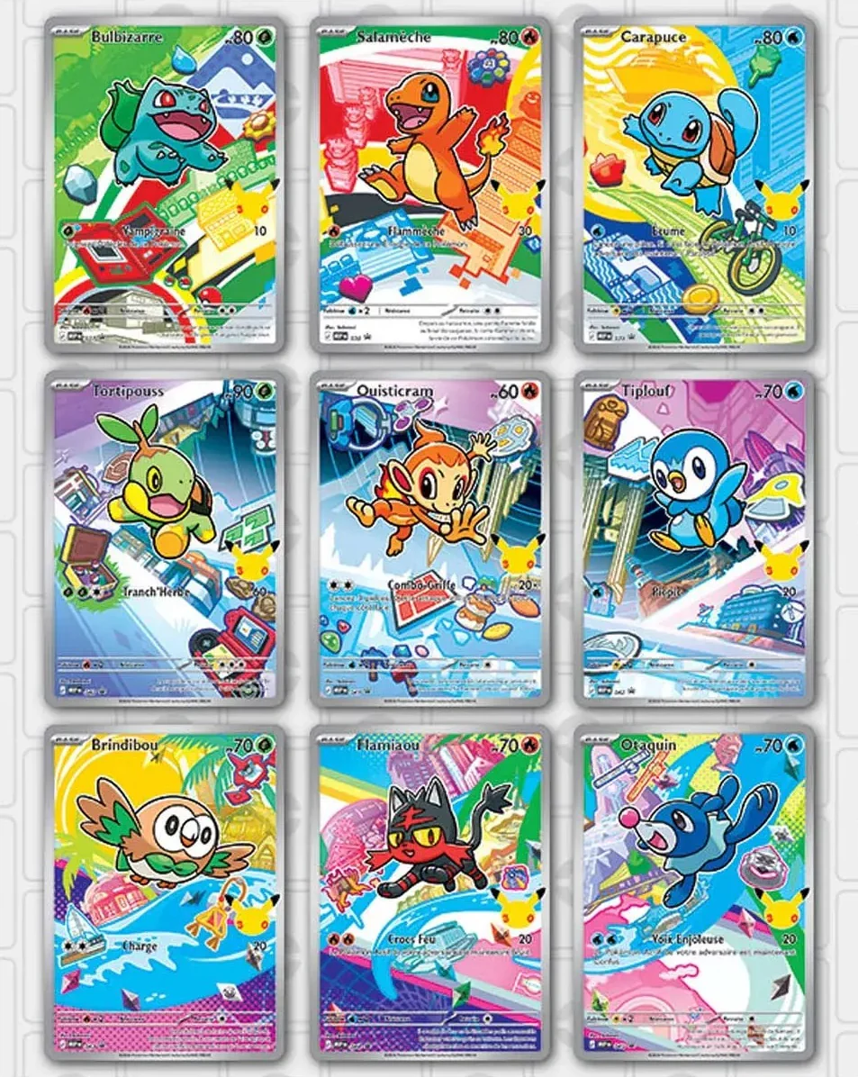 Les 9 cartes promo Illustration Rare Série 1 - Kanto Sinnoh Alola