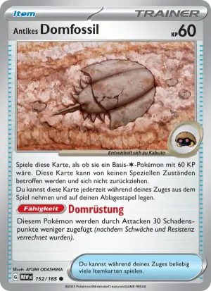 Antikes Domfossil
