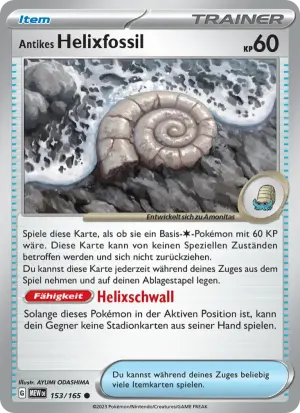 Antikes Helixfossil
