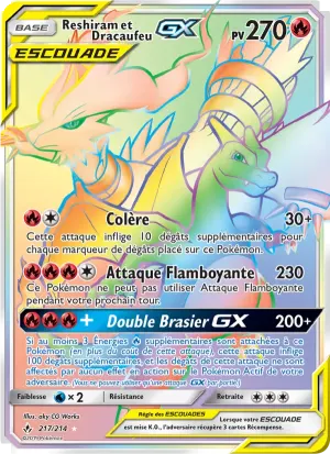 Reshiram et Dracaufeu GX