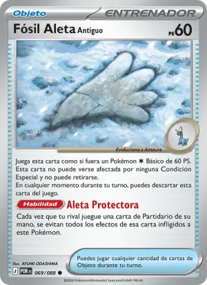 Fósil Aleta Antiguo