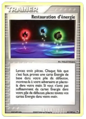 Restauration d'énergie