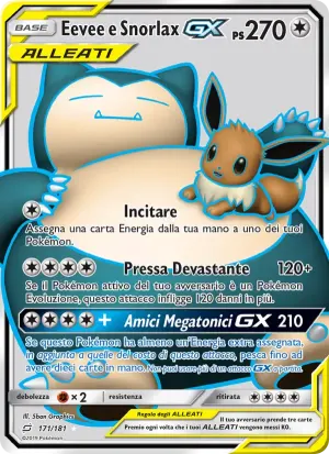 Eevee e Snorlax GX