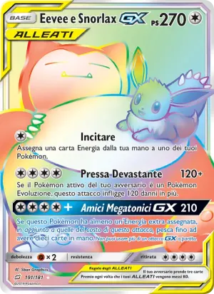 Eevee e Snorlax GX