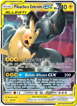 Pikachu e Zekrom GX