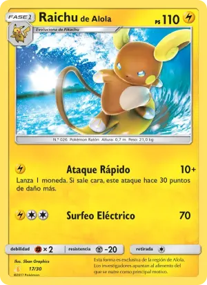 Raichu de Alola
