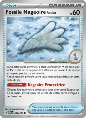 Fossile Nageoire Ancien