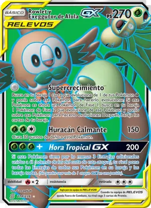 Rowlet y Exeggutor de Alola GX