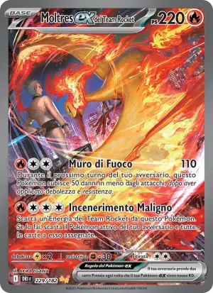 Moltres-ex del Team Rocket