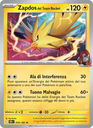 Zapdos del Team Rocket