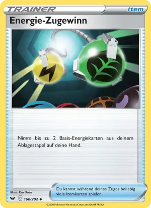 Energie-Zugewinn