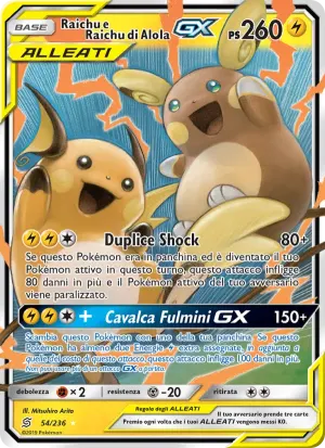 Raichu e Raichu di Alola GX