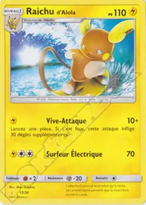 Raichu d’Alola