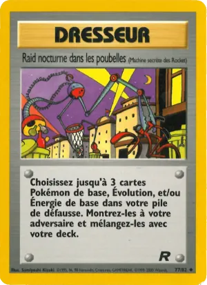Raid nocturne dans les poubelles