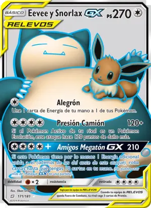 Eevee y Snorlax GX