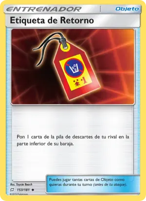 Etiqueta de Retorno