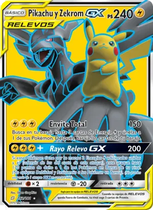 Pikachu y Zekrom GX