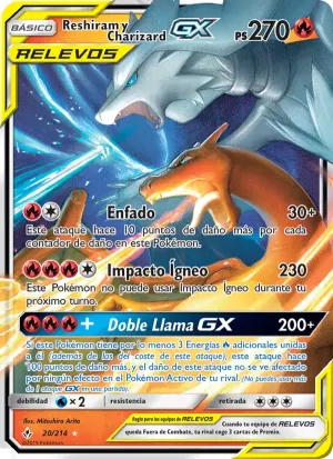 Reshiram y Charizard GX