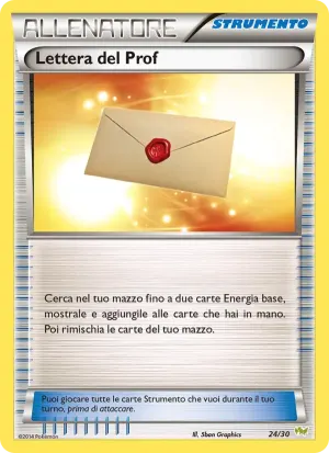 Lettera del Prof