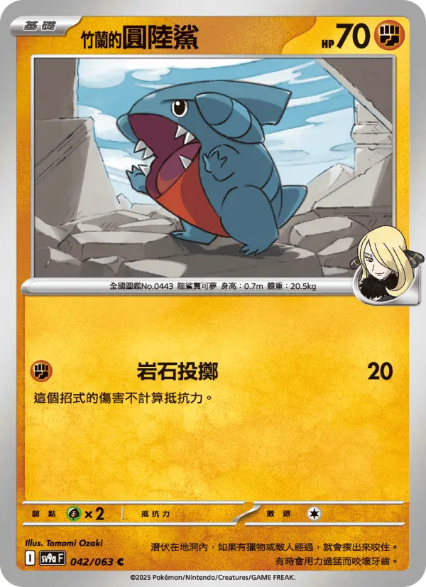 <竹蘭的>圓陸鯊