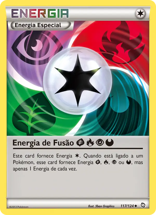 Energia de Fusão Grass Fire Psychic Darkness
