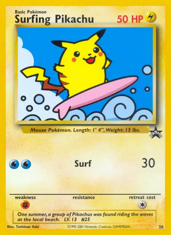 Pikachu surfeur